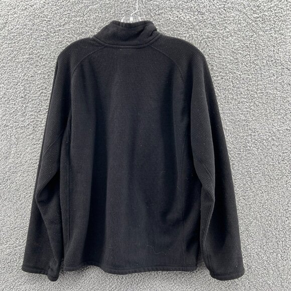 The North Face Quarter Zip Pull Over Jacket Mens Large Black * - Picture 2 of 7